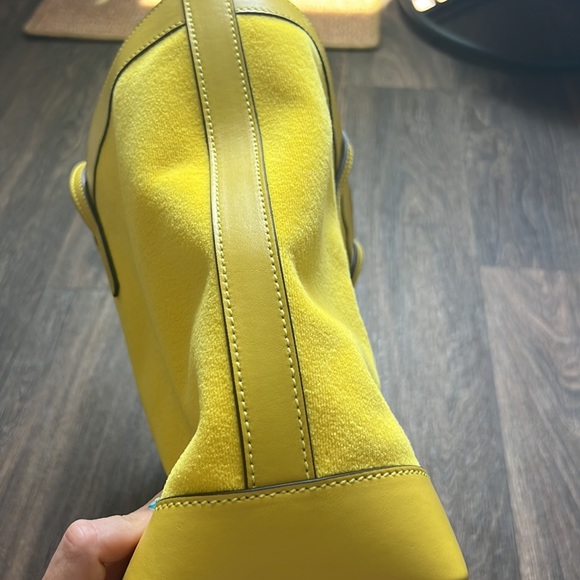 Jimmy Choo Nine2Five Logo Malibu Toweling East-West Tote Bag - Picture 7 of 12